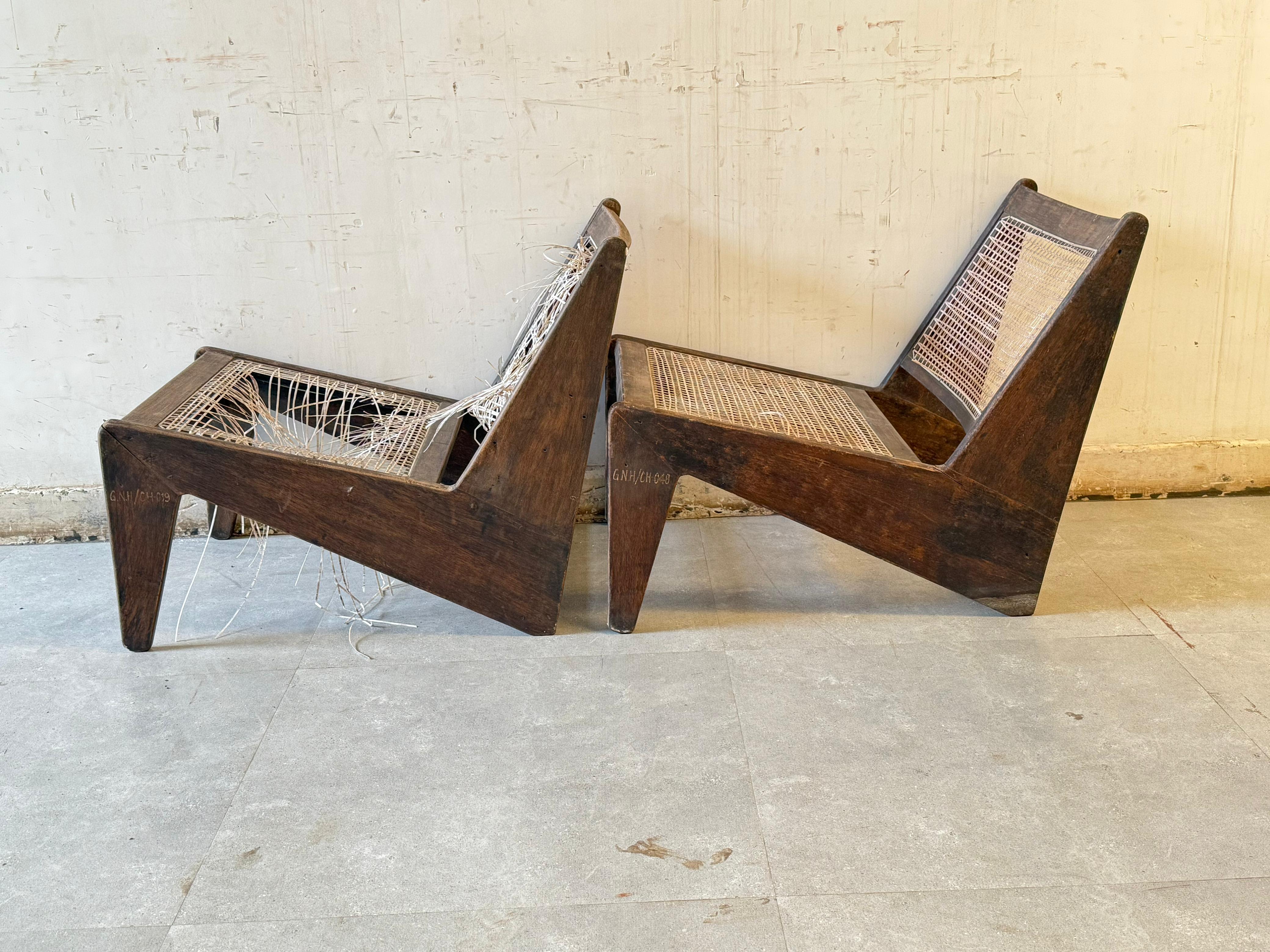 Pair of Kangaroo Chairs - Government of North India - (Est 1955)