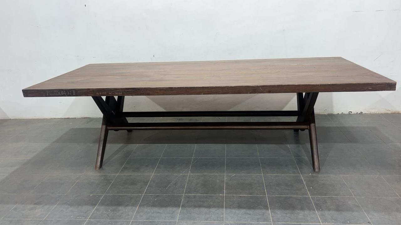 Pierre Jeanneret Committee Table, Chandigarh, 1960s