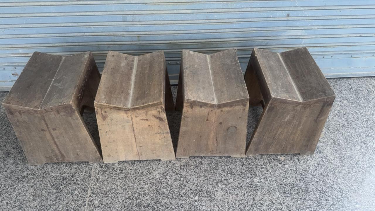 Teak Sewing Stools - Jeanneret