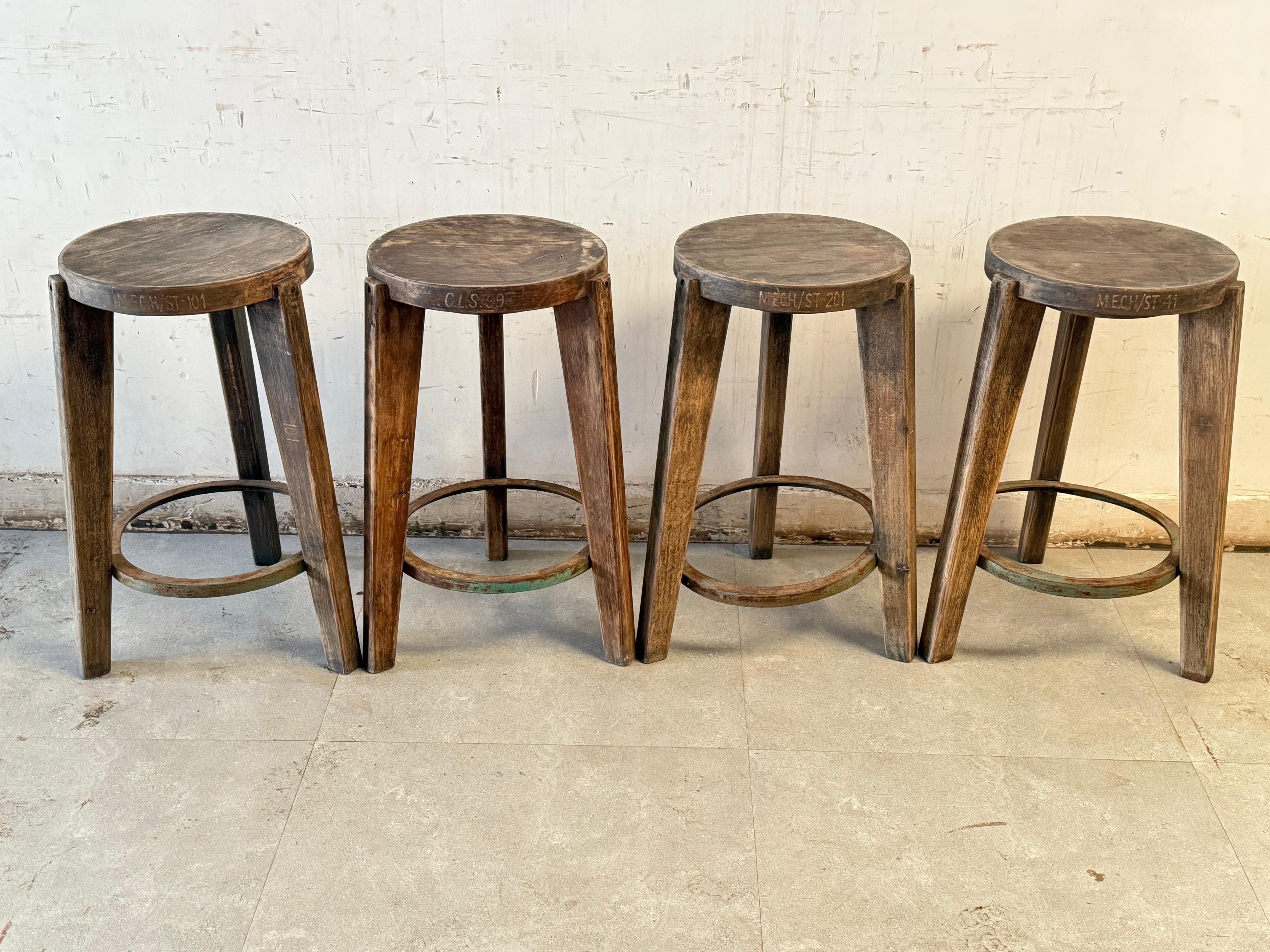 4X Metal Ring Barstools