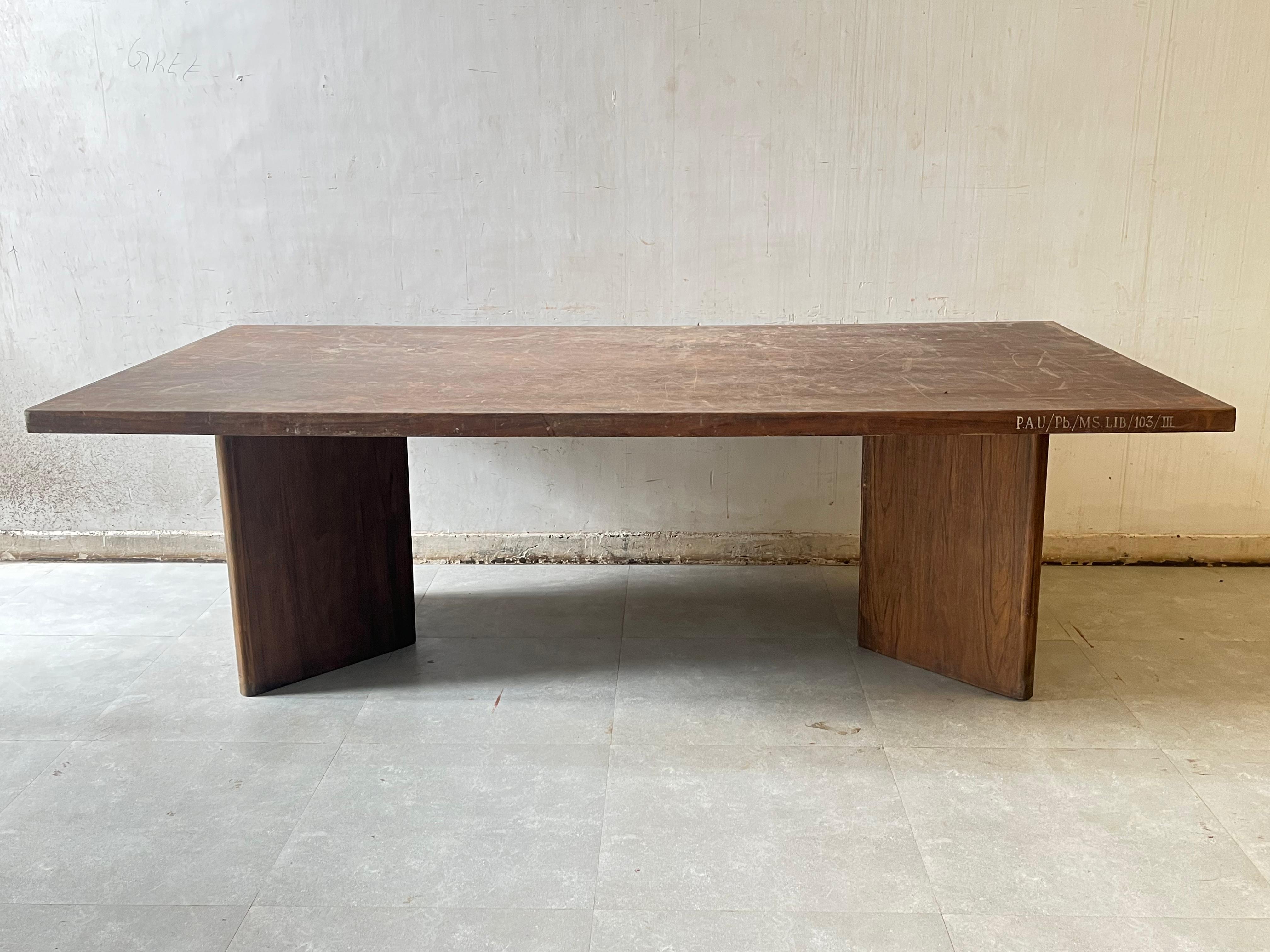 Library table (Punjab Agricultural University - Main Section Library - 1963)