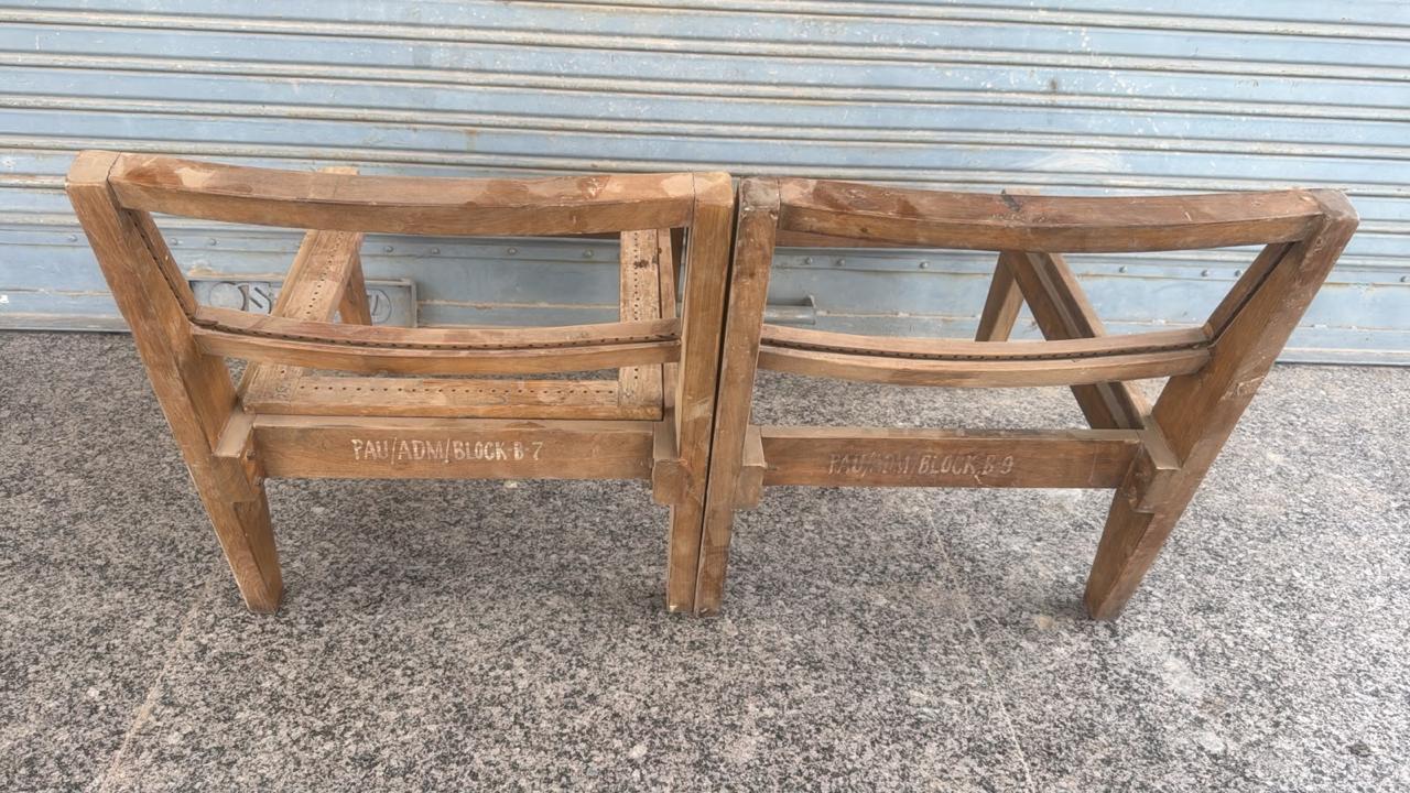 Pierre Jeanneret Pair of PJ-SI-10-A Fireside Chairs, PAU Provenance