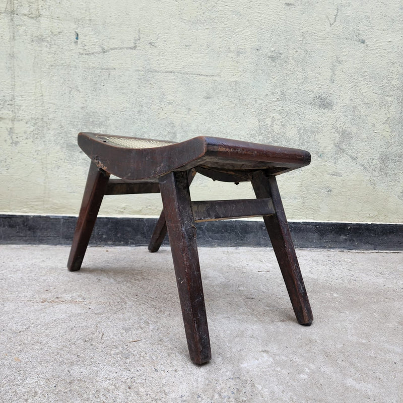 Low cane stool