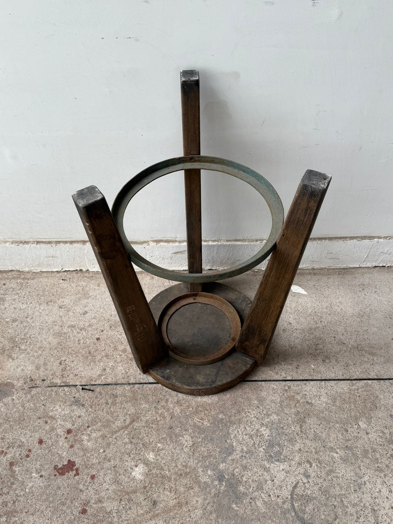 Set of Four Metal Ring Bar Stools