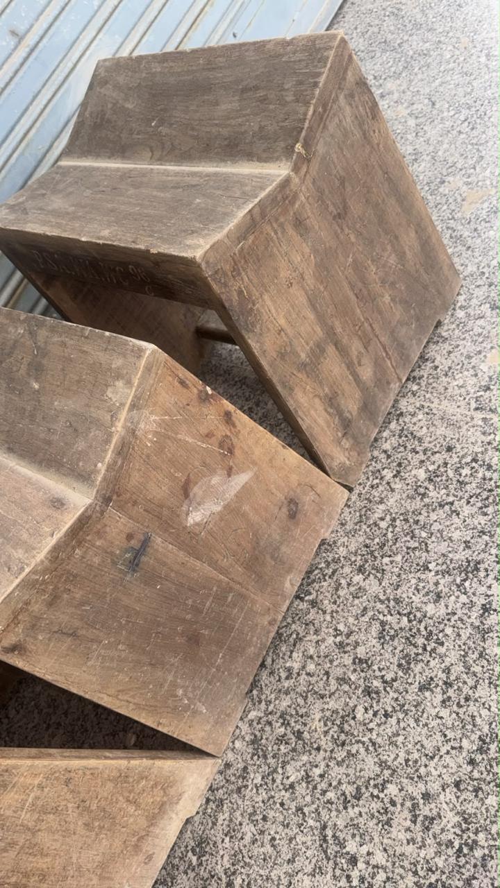 Teak Sewing Stools - Jeanneret