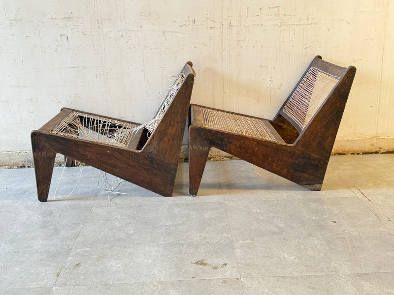 Pair of Kangaroo Chairs - Government of North India - (Est 1955)