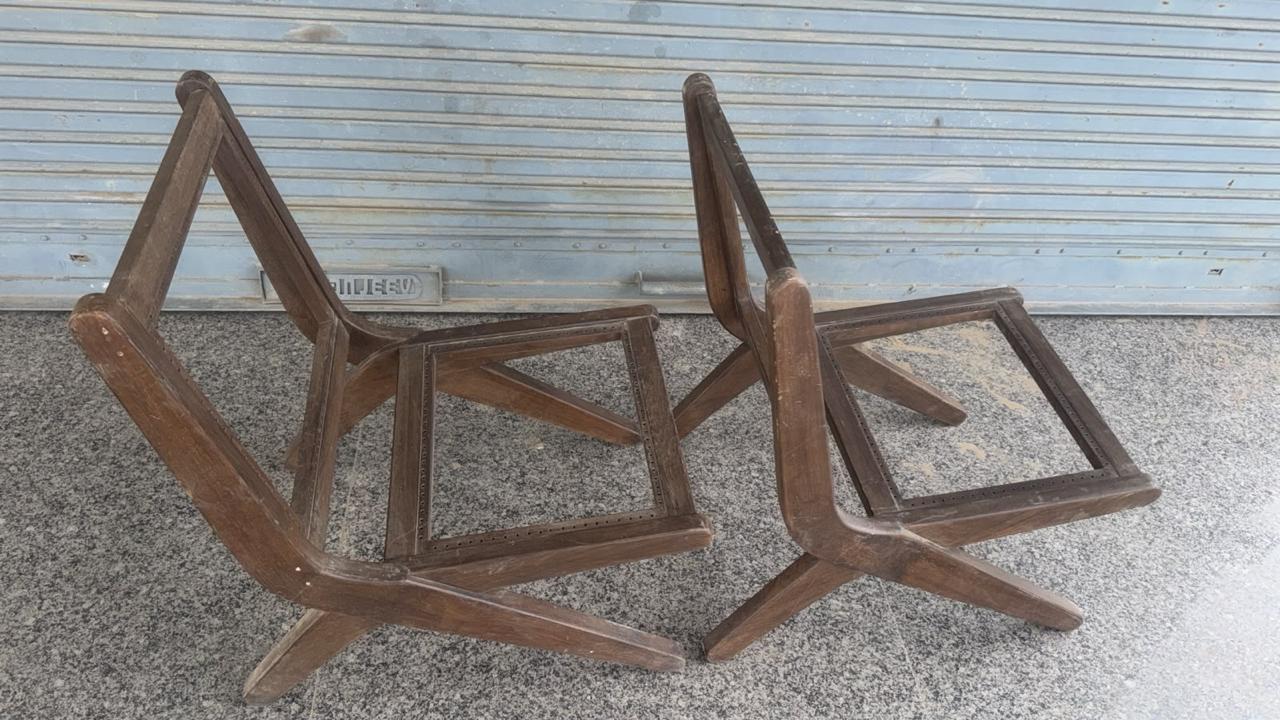Pair of Pierre Jeanneret PJ-SI-60-A lounge chairs