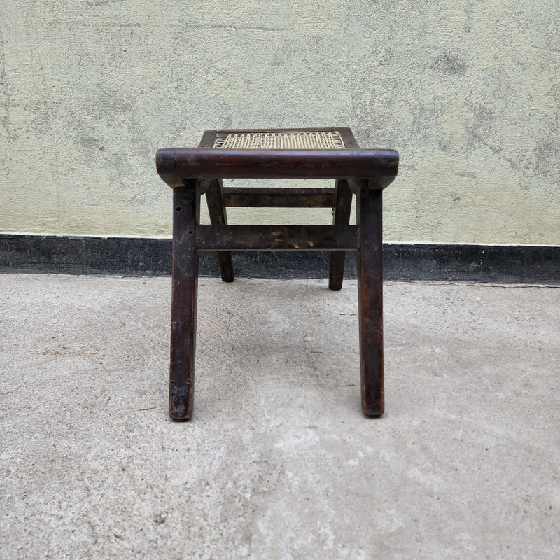 Low cane stool