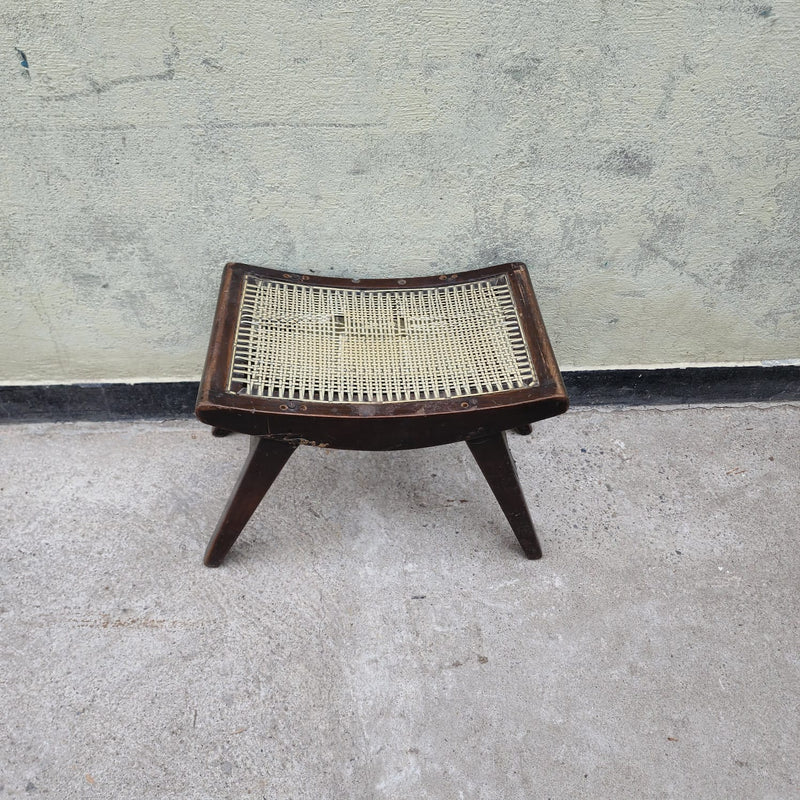 Low cane stool