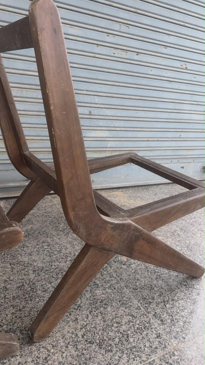 Pair of Pierre Jeanneret PJ-SI-60-A lounge chairs