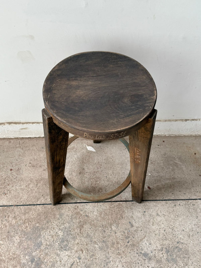 Set of Four Metal Ring Bar Stools