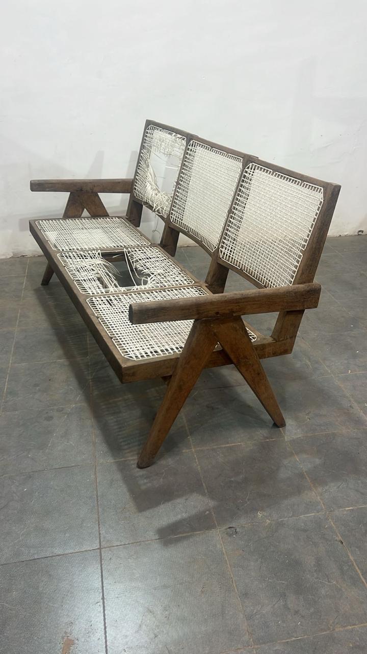 Pierre Jeanneret Three-Seat Settee - Panjab University 1958–1965