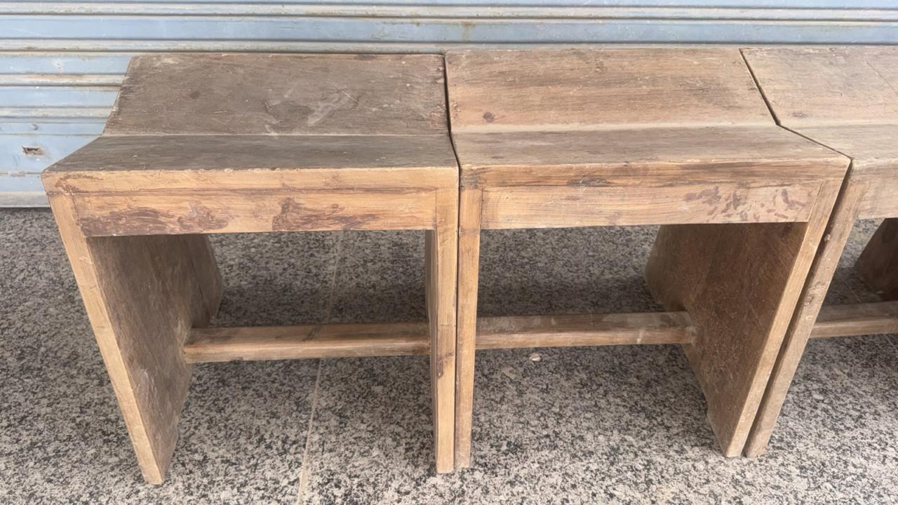 Teak Sewing Stools - Jeanneret
