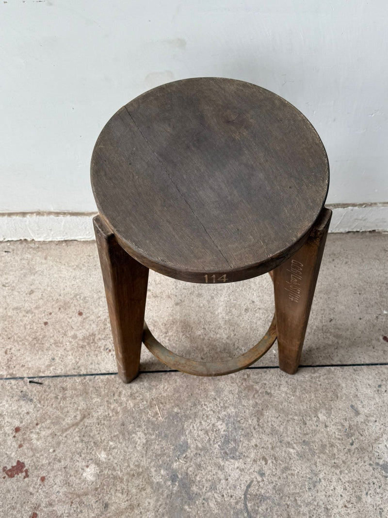 Set of Four Metal Ring Bar Stools