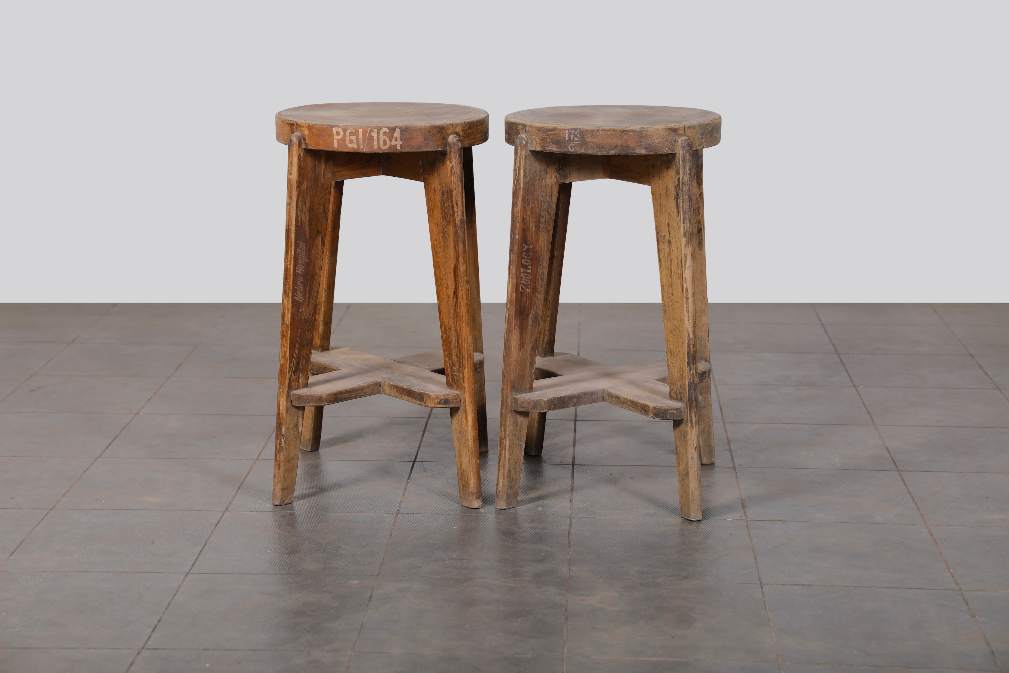 Pair of Wooden Stools