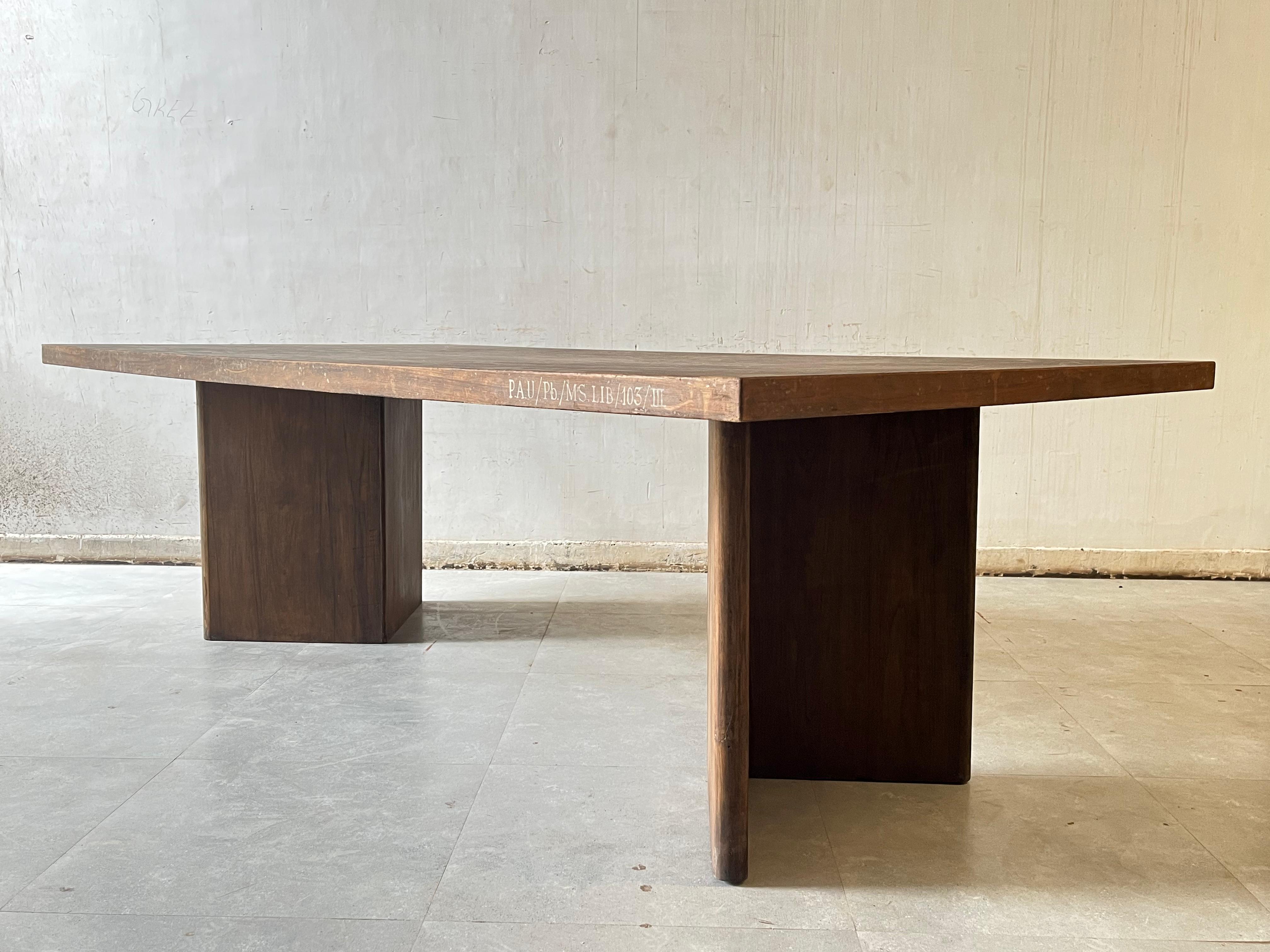 Library table (Punjab Agricultural University - Main Section Library - 1963)