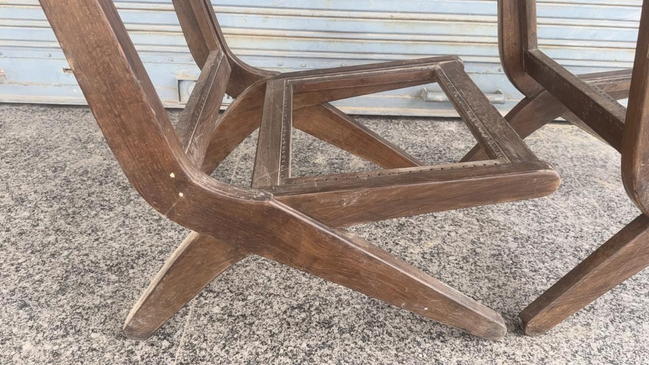 Pair of Pierre Jeanneret PJ-SI-60-A lounge chairs