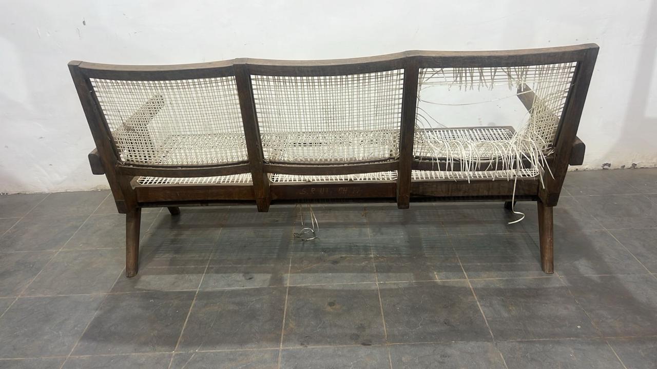 Pierre Jeanneret Three-Seat Settee - Panjab University 1958–1965