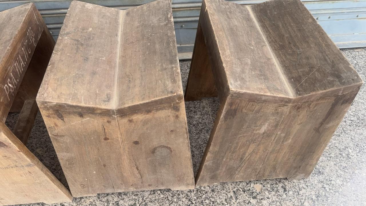 Teak Sewing Stools - Jeanneret
