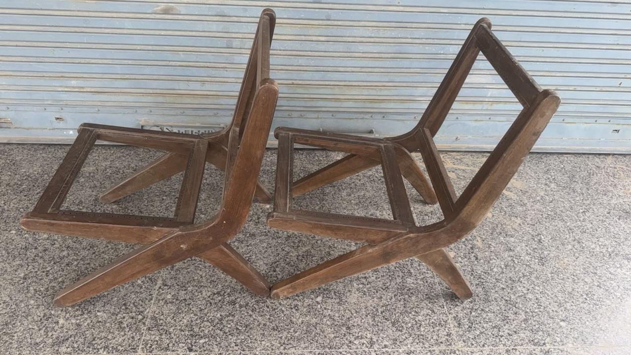 Pair of Pierre Jeanneret PJ-SI-60-A lounge chairs
