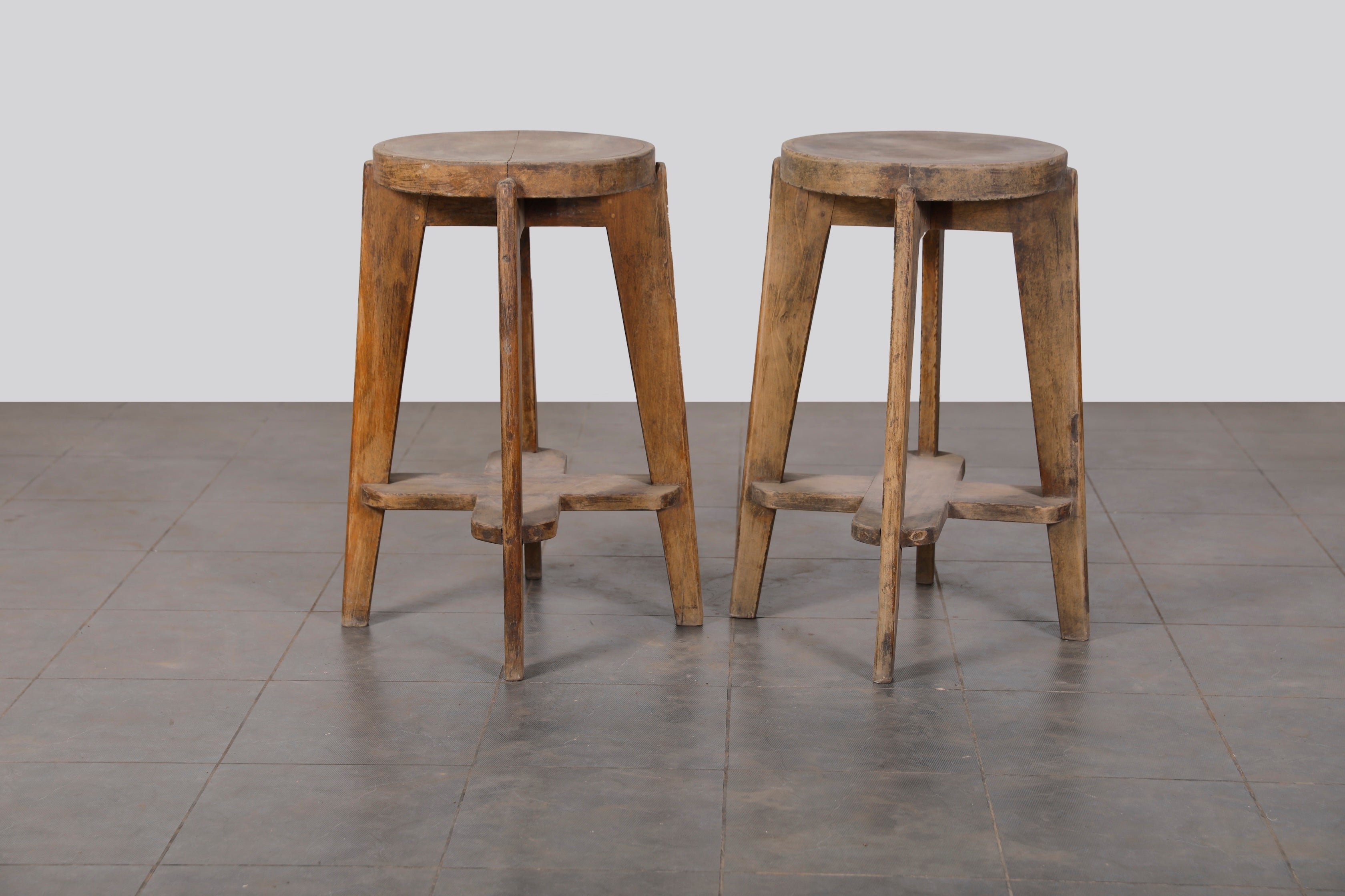 Pair of Wooden Stools
