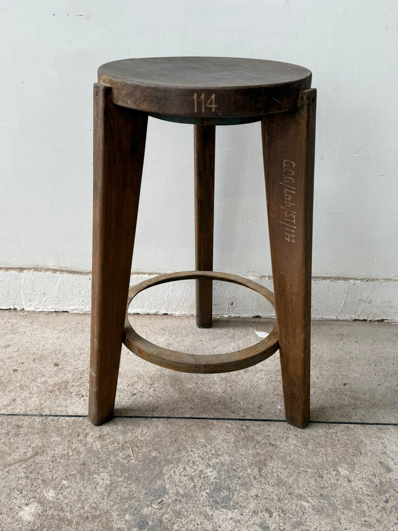 Set of Four Metal Ring Bar Stools