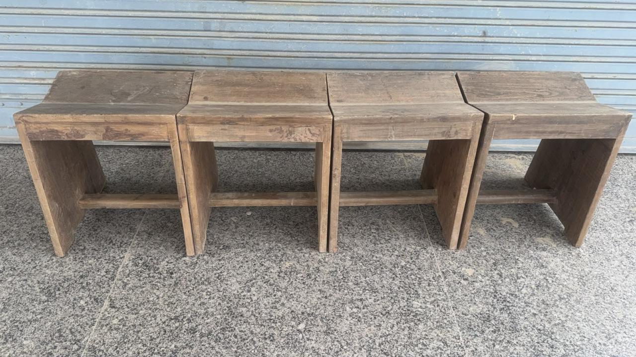 Teak Sewing Stools - Jeanneret