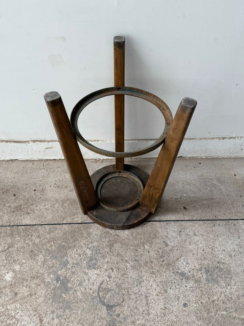 Set of Four Metal Ring Bar Stools