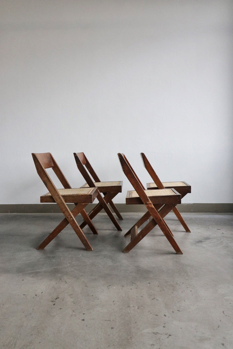 Set of 4 1950's library chairs