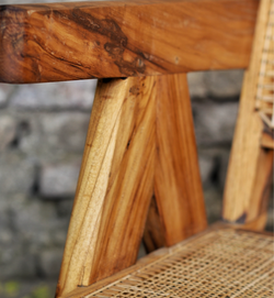 Cane Wooden Stool