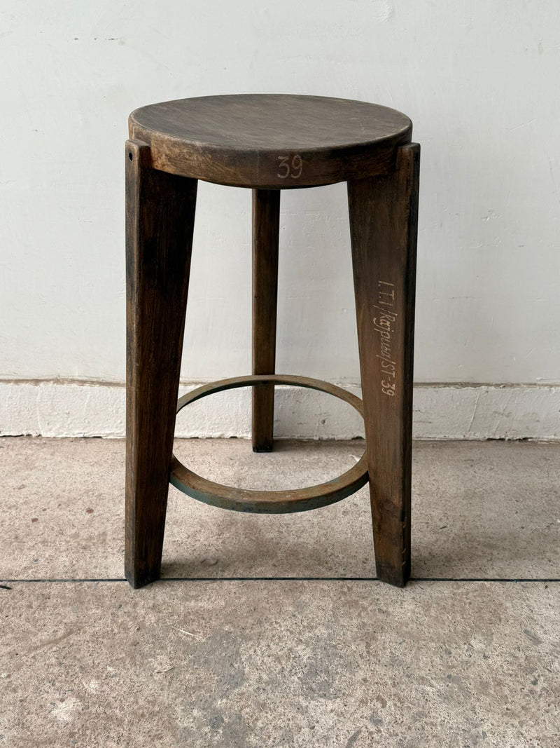 Set of Four Metal Ring Bar Stools