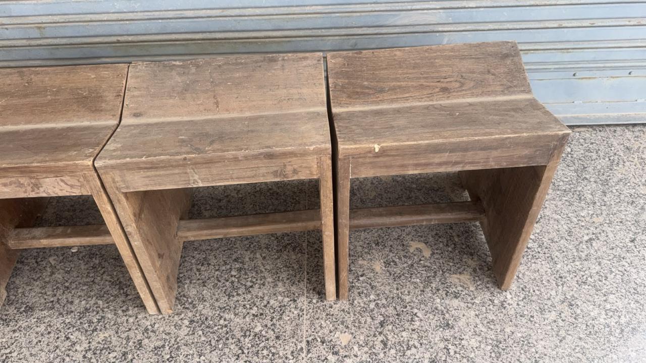 Teak Sewing Stools - Jeanneret