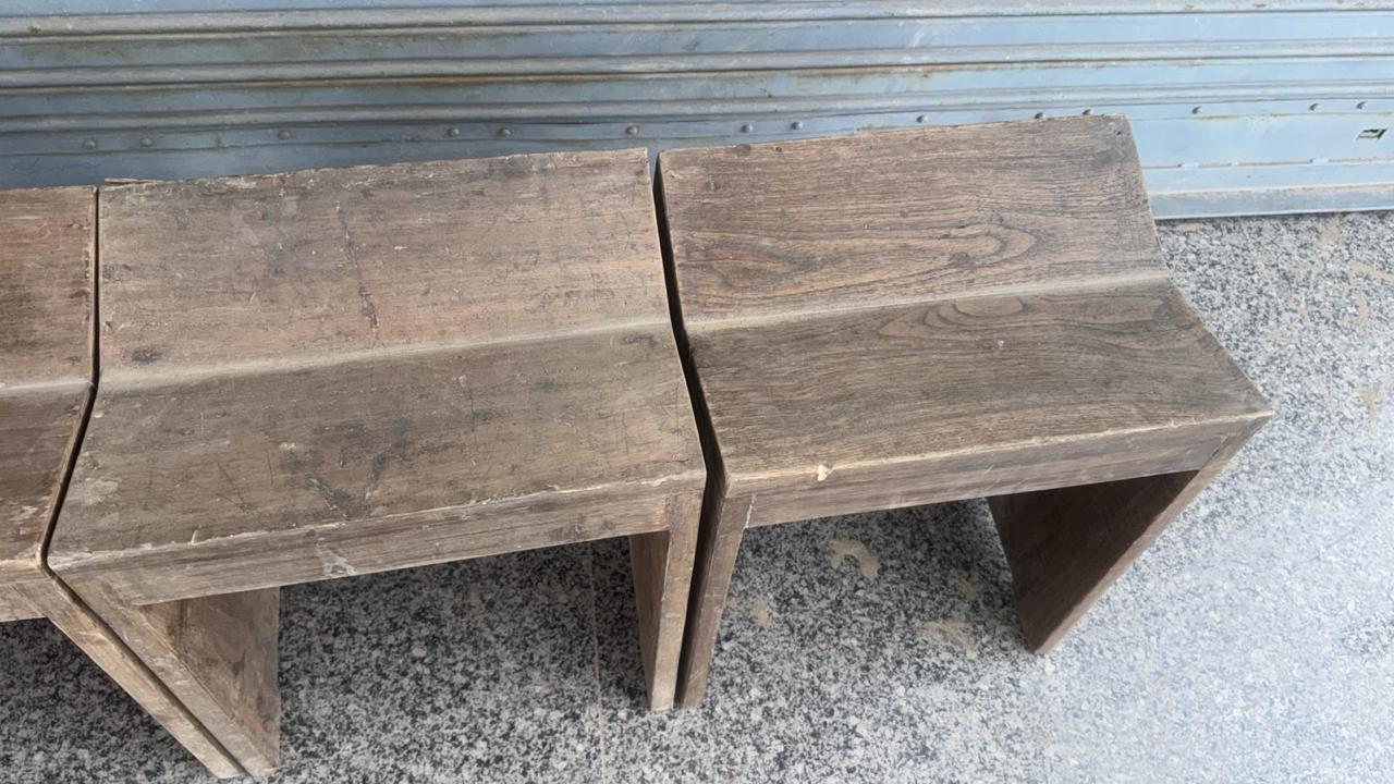 Teak Sewing Stools - Jeanneret