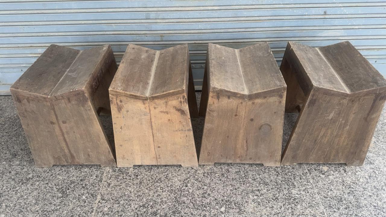 Teak Sewing Stools - Jeanneret