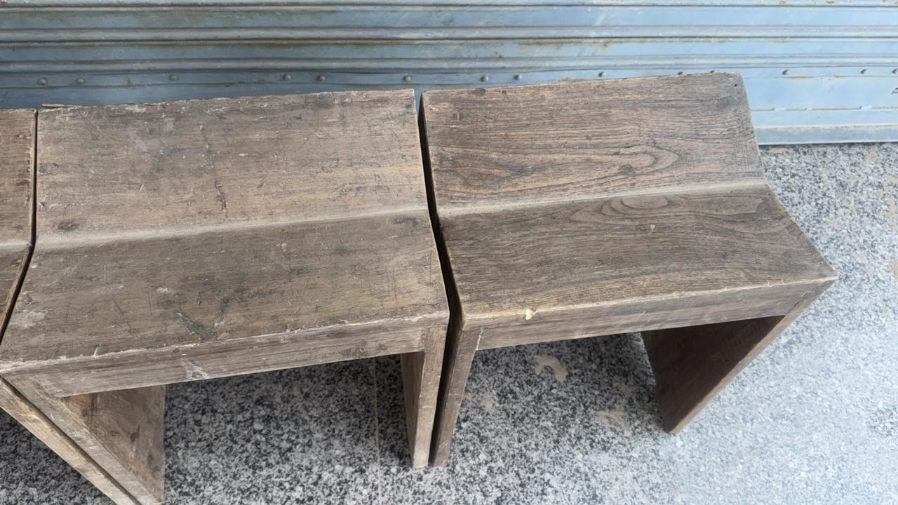 Teak Sewing Stools - Jeanneret