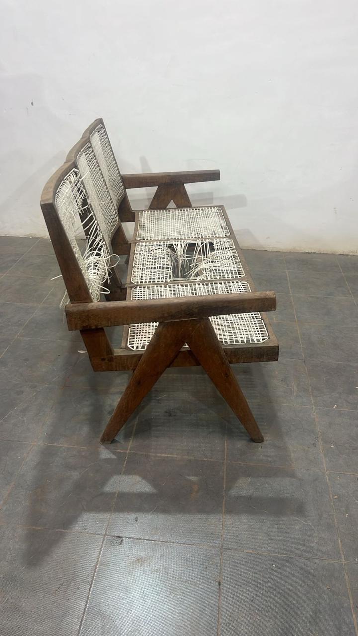 Pierre Jeanneret Three-Seat Settee - Panjab University 1958–1965