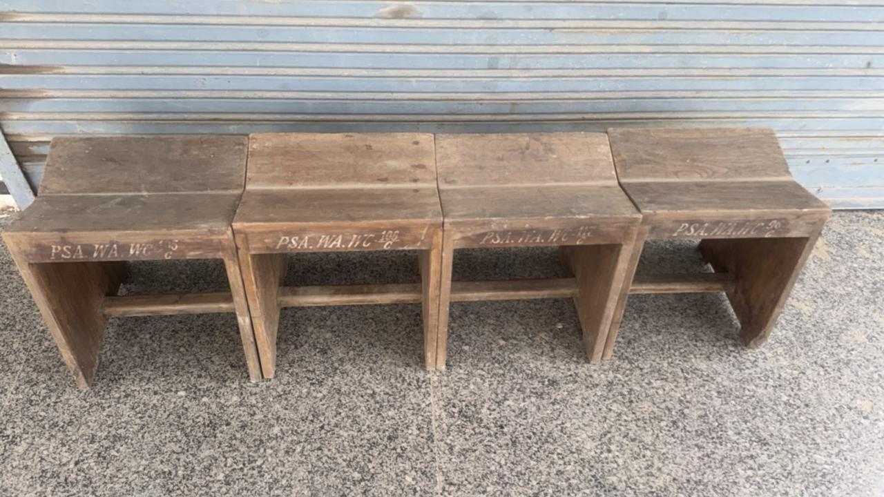 Teak Sewing Stools - Jeanneret